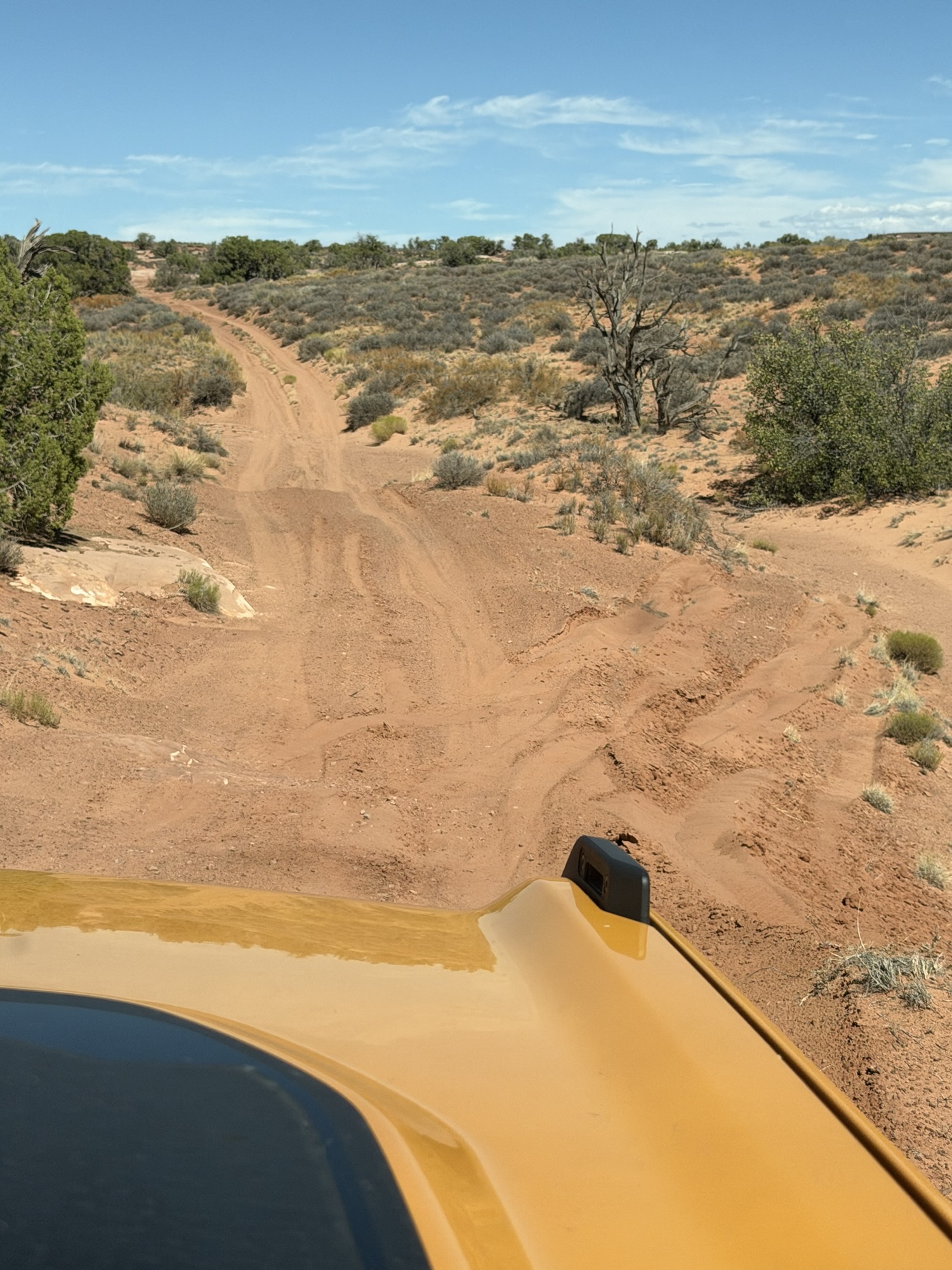 Almost stuck in sand off Deadman’s Point Trail, Moab, UT
