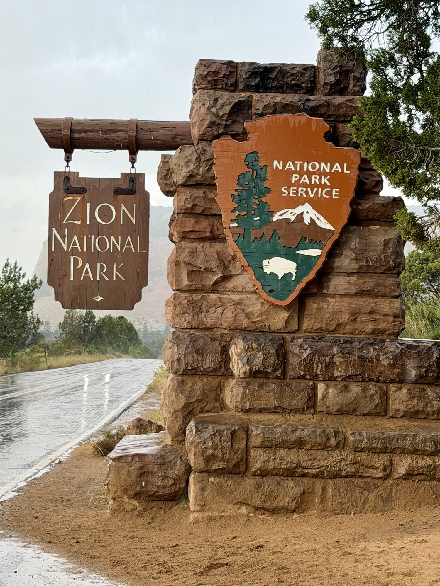 Zion National Park Sign, East&nbsp;Entrance